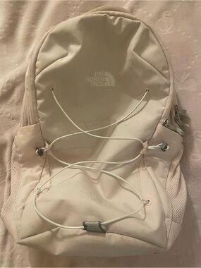 The North Face Women's Pale Pink Everyday Backpack with Front Bungee